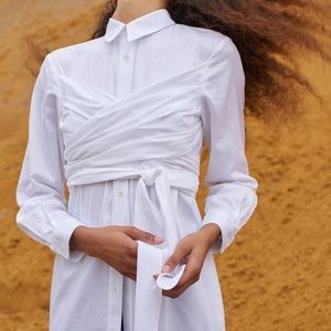 Mara Hoffman Lillian Wraparound Bodice Dress